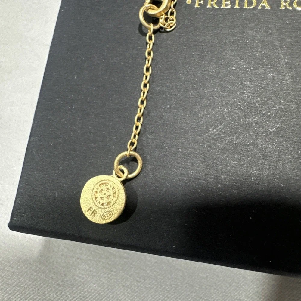 NEW $195 Freida Rothman Fleur Bloom Petal‎ Pendant Sterling Silver Necklace